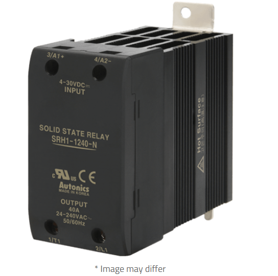SRH1-1460-N SSR, INTERGRATED HEATSINK, SINGLE PHASE, INPUT 4-30VDC, LOAD 48-480VAC, 60A, ZERO CROSS